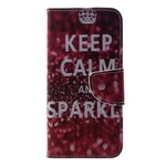 Capa Samsung Galaxy A6 Keep Calm and Sparkle