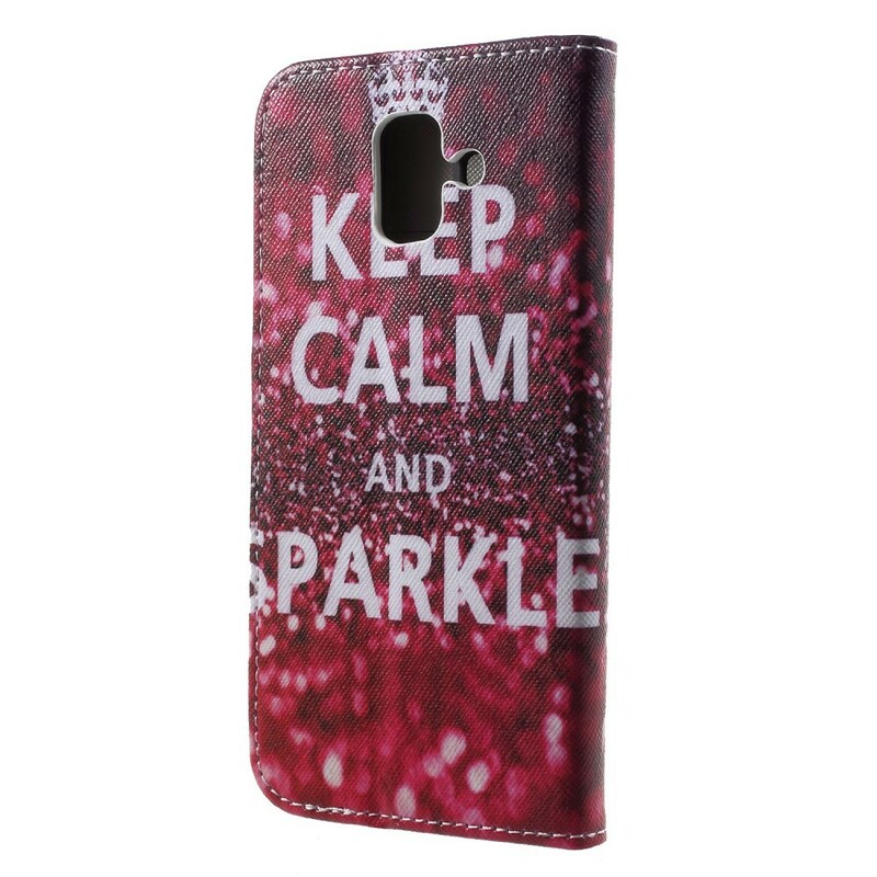 Capa Samsung Galaxy A6 Keep Calm and Sparkle