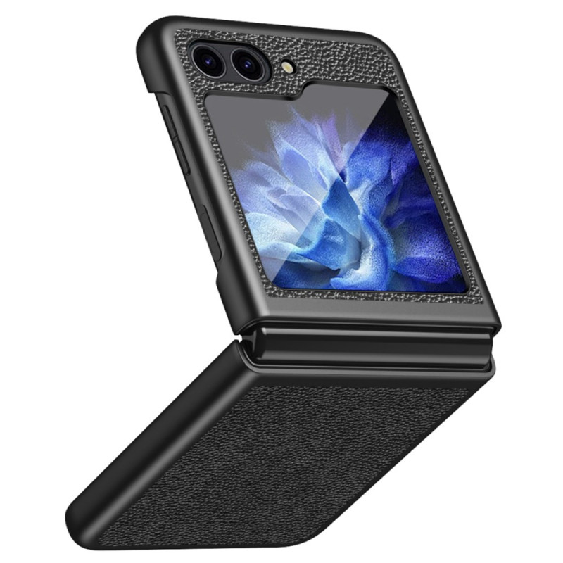 Samsung Galaxy Z Flip 6 Mock Leather Case Litchi