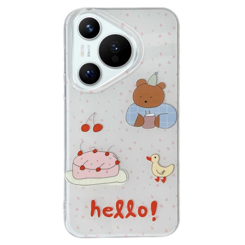 Huawei Pura 70 Bolo de cobertura e urso