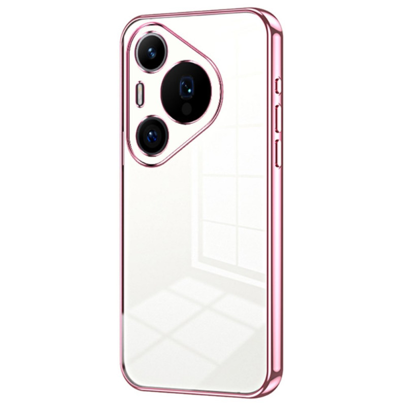 Capa Huawei Pura 70 Pro Rebordos em estilo metálico