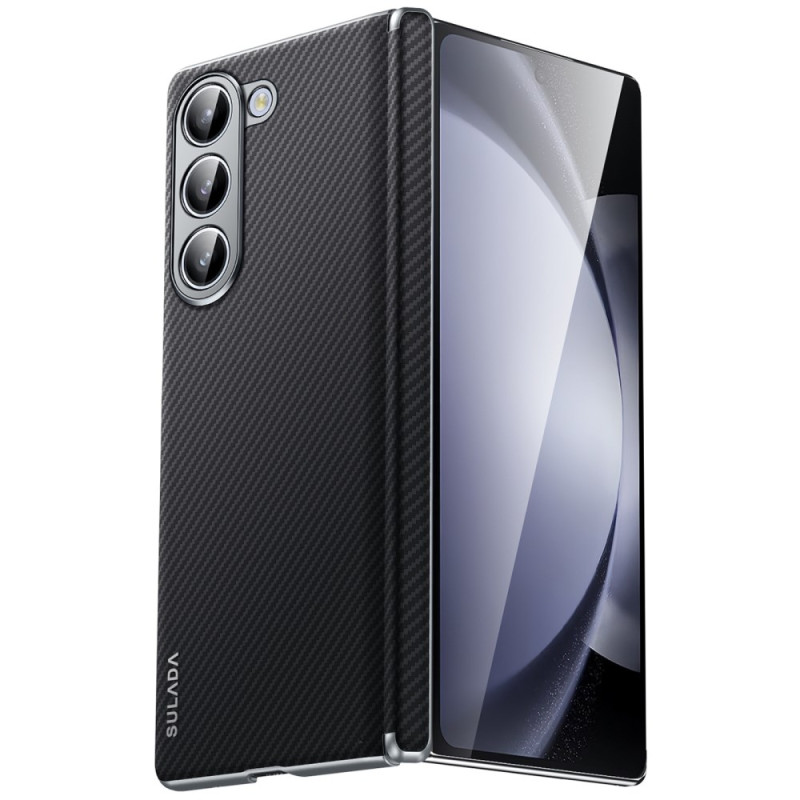 Samsung Galaxy Z Fold 6 Mock Capa de couro texturizada SULADA