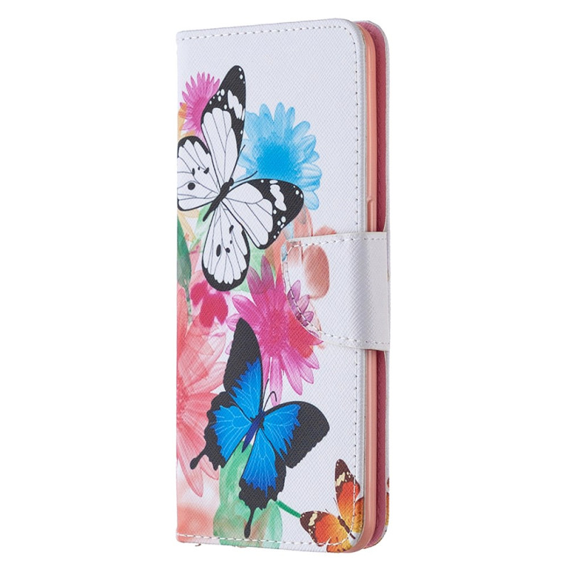 Capa Oppo Reno 4 Watercolour Butterflies