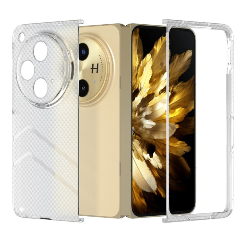 Capa Oppo Find N3 Textura ondulada Acabamento Mate transparente