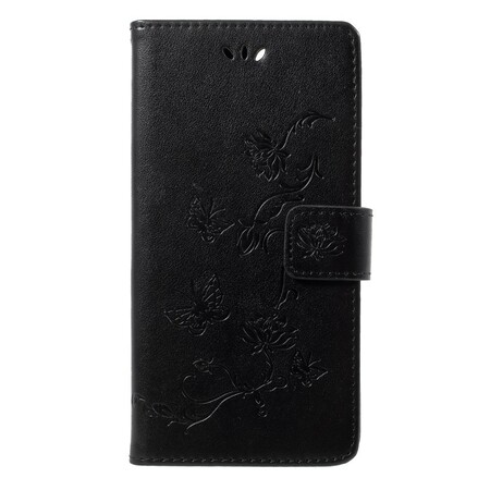 Honor 9 Lite Butterflies And Flowers Strap Case