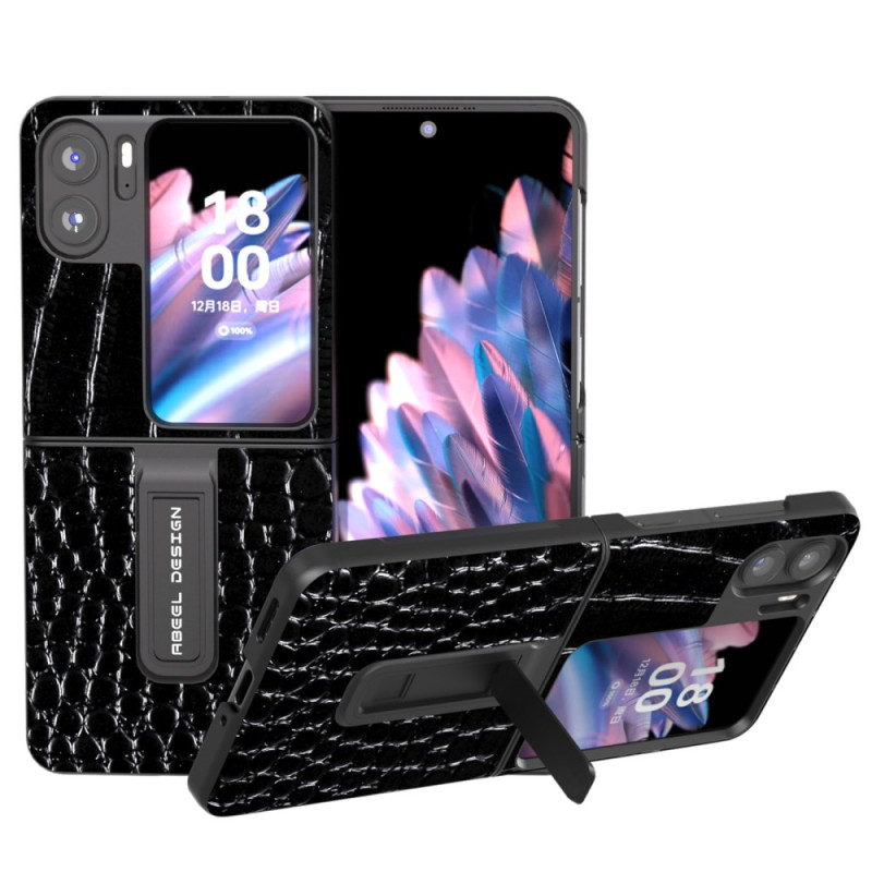 Oppo Find N2 Capa articulada com textura de crocodilo ABEEL