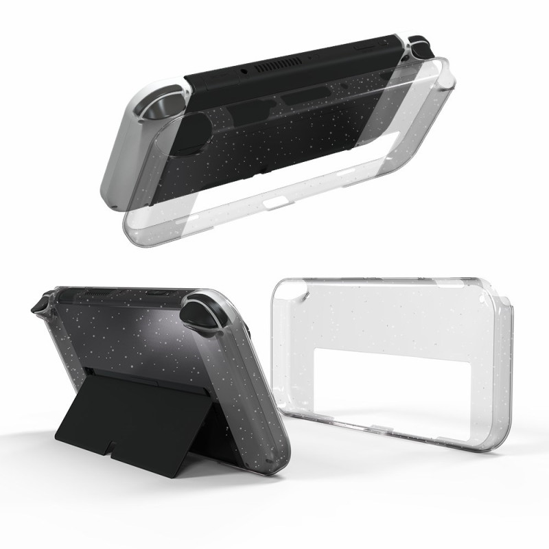 Capa brilhante OLED transparente para Nintendo Switch