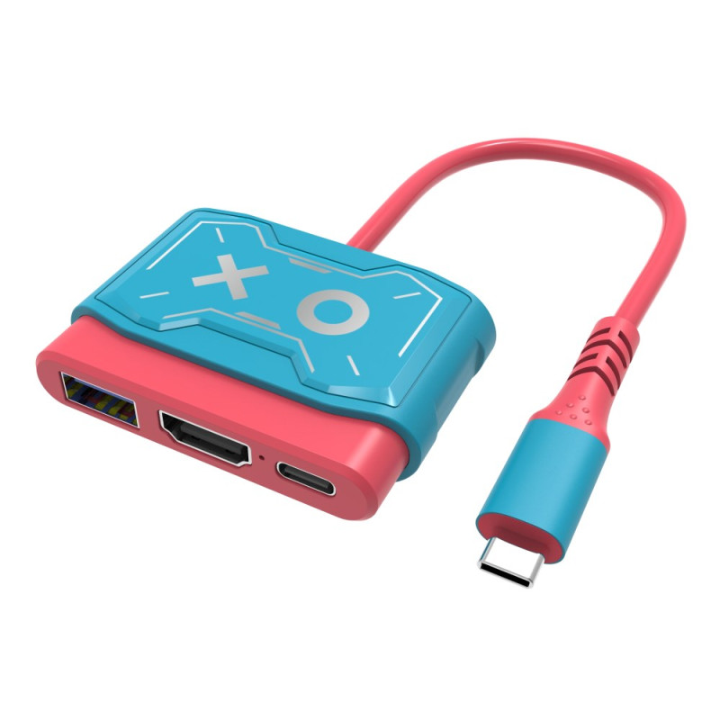 Adaptador de concentrador USB 3.0 USB C para Nintendo Switch / Switch OLED TOPWOLF