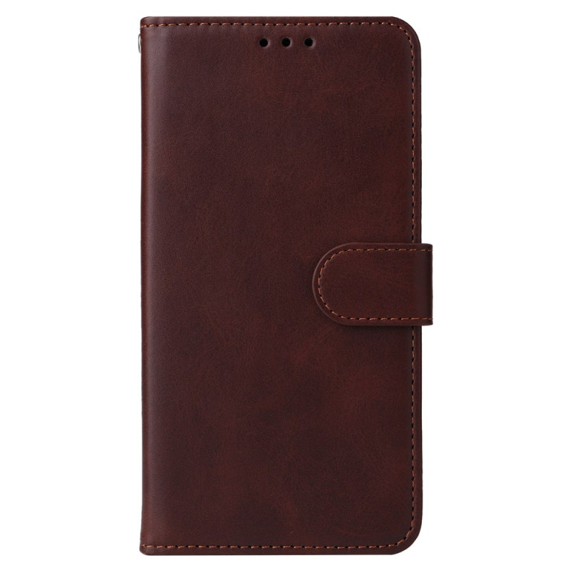 Capa Poco F6 Faux Leather Plain com Alça