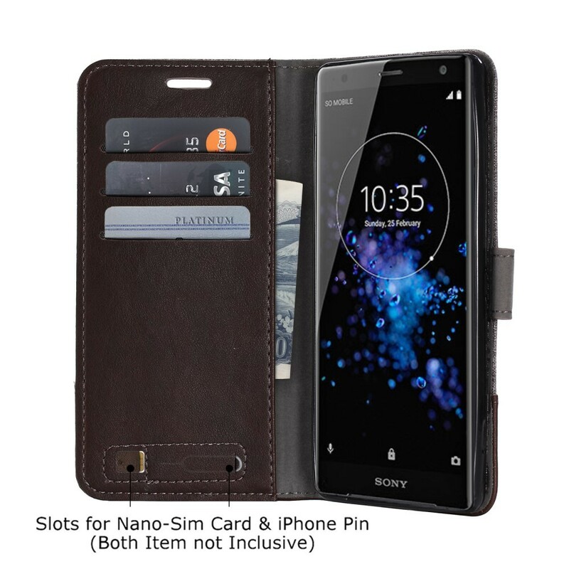 Capa de tecido e efeito couro Sony Xperia XZ2 Muxma Capa de tecido e efeito couro Sony Xperia XZ2 Muxma