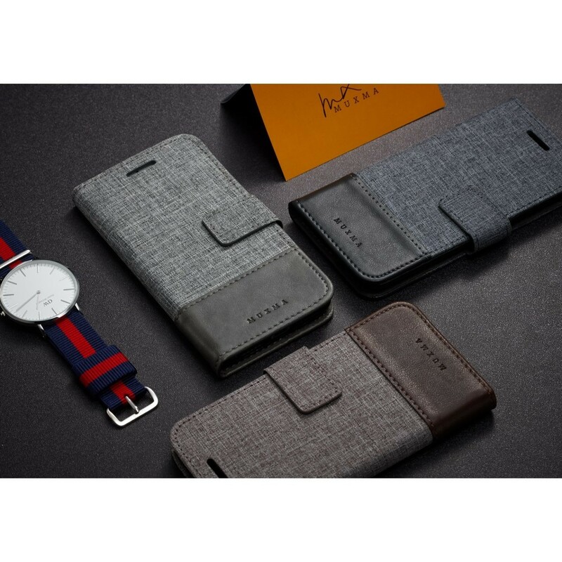 Capa de tecido e efeito couro Sony Xperia XZ2 Muxma Capa de tecido e efeito couro Sony Xperia XZ2 Muxma