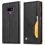 Capa Flip Capa Samsung Galaxy Note 9 Capa de cartão em pele
