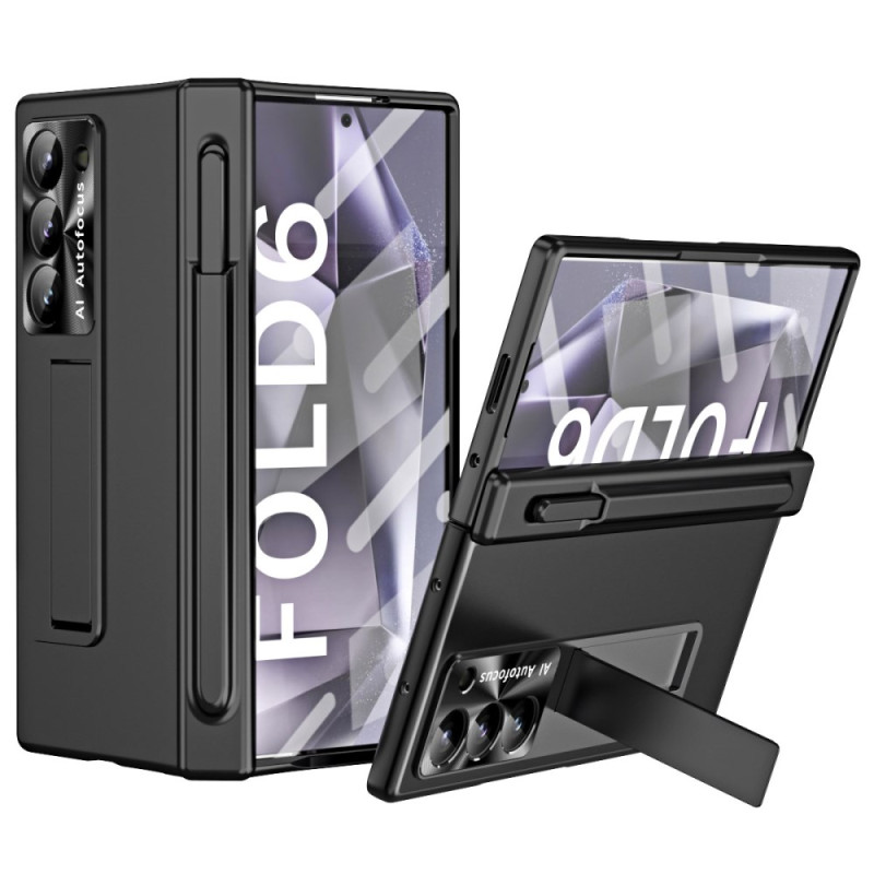 Capa para Samsung Galaxy Z Fold 6 Suporte integrado e suporte para Stylus