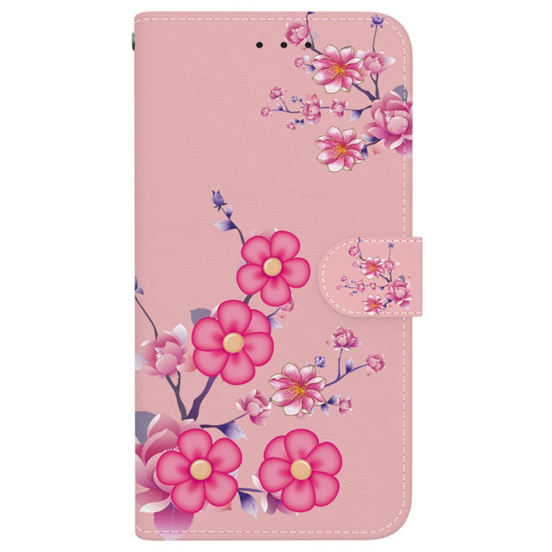 Capa com cordão para Motorola Edge 50 Pro Sakura