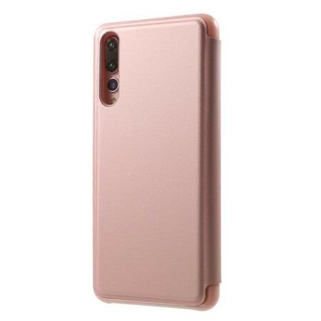 Tampa Flip Cover Huawei P20 Pro Mirror e Efeito Couro