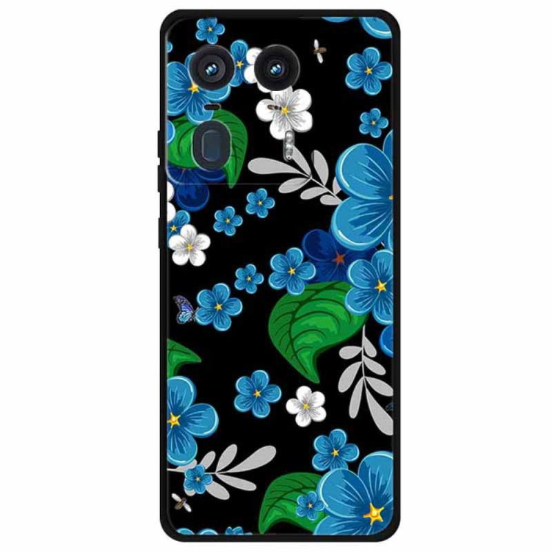 Capa Motorola Edge 50 Ultra Blue Flowers