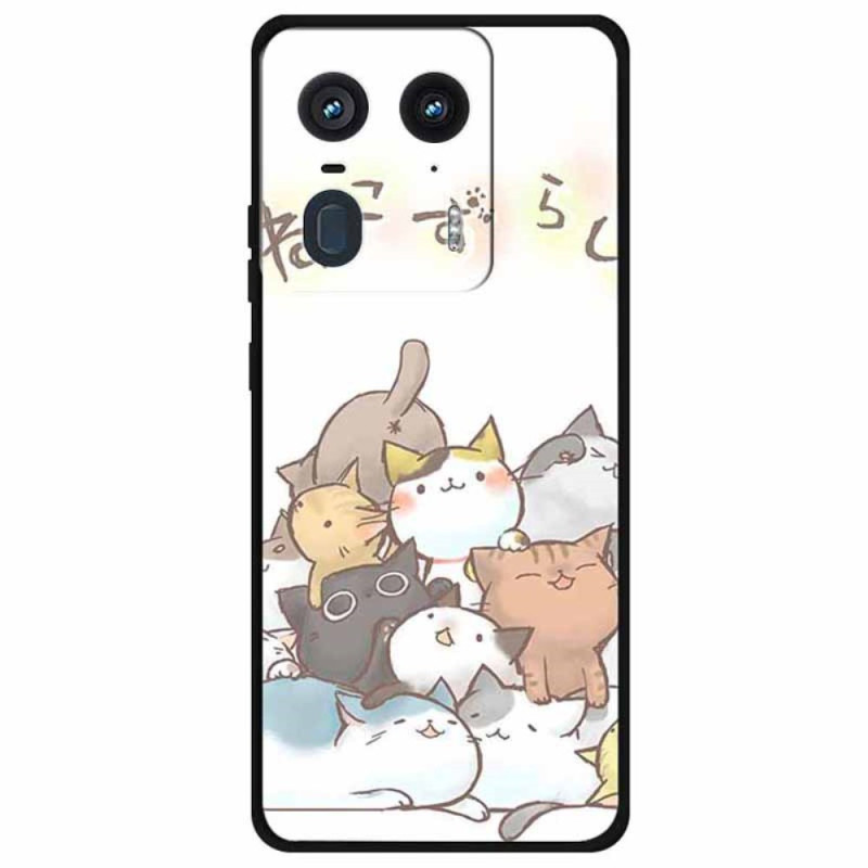 Capa para o Motorola Moto X50 Ultra Gatos empilhados