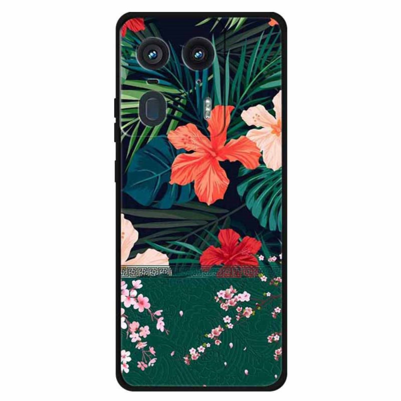 Capa Motorola Edge 50 Ultra Design
 de flores