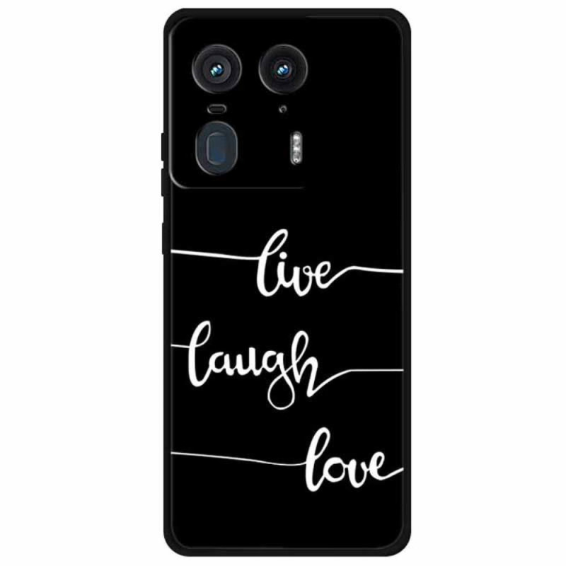 Capa Motorola Edge 50 Ultra LIve Laugh Love