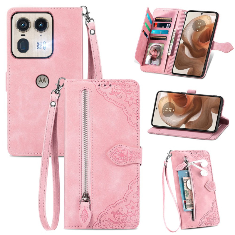 Capa Motorola Edge 50 Ultra Wallet Lace