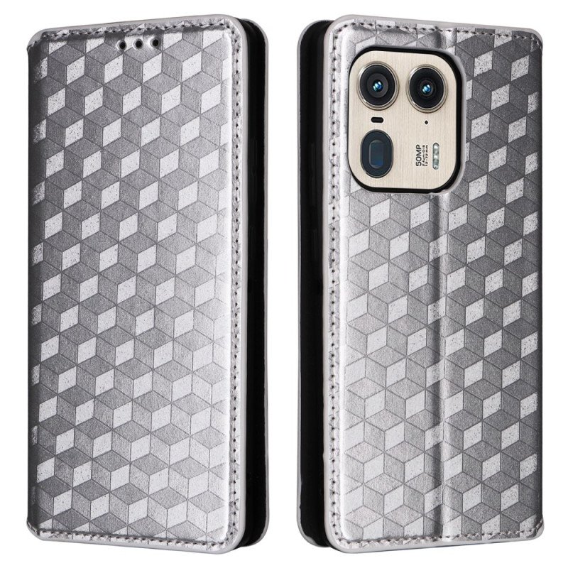 Capa Flip Cover Motorola Edge 50 Ultra Diamond Print