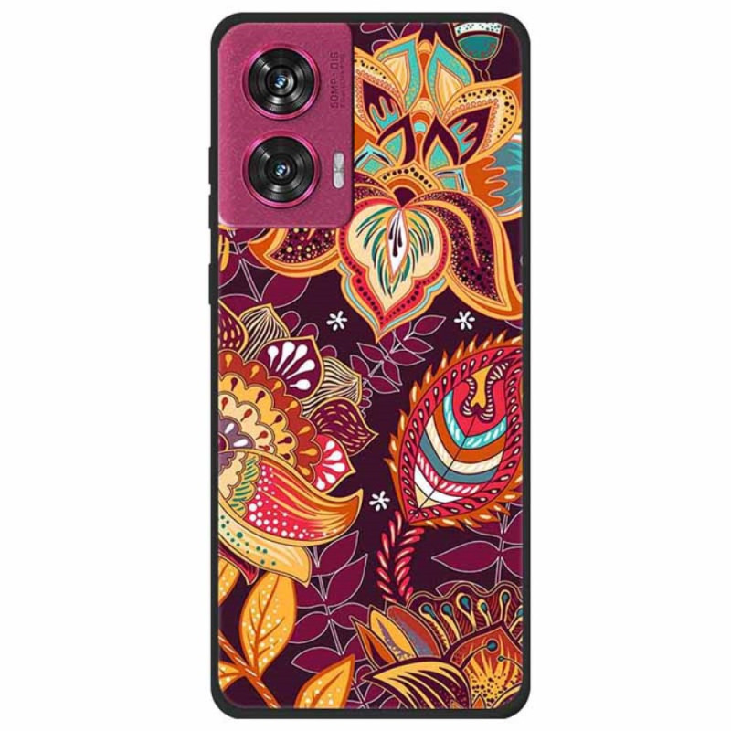 Motorola Edge 50 Fusion Gold Flowers Cover by Cercis