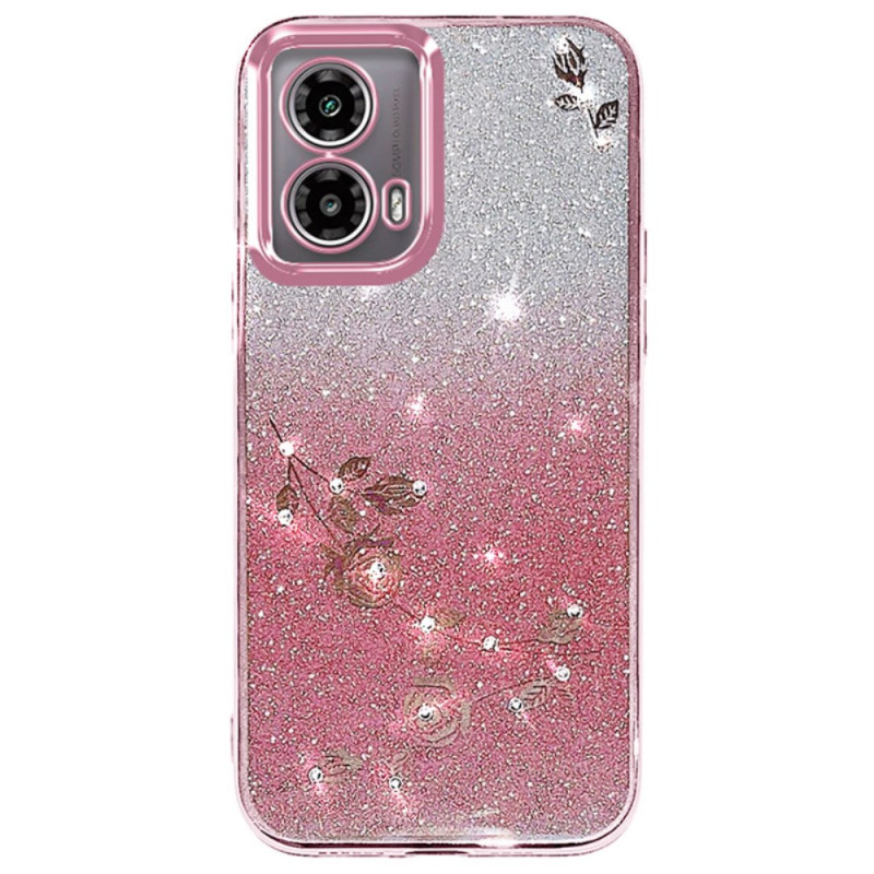 Capa Motorola Edge 50 Fusion Strass e Glitter