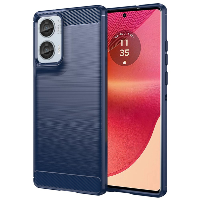 Capa Motorola Edge 50 Fusion em fibra de carbono escovada