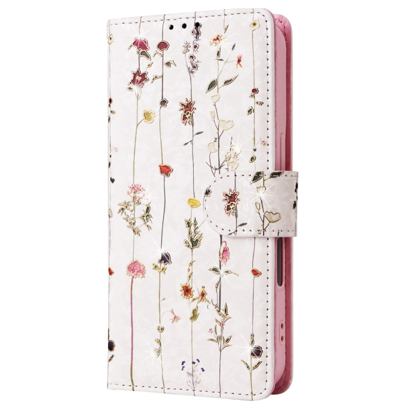 Capa iPhone 16 Tecnologia RFID Bloqueio Flores