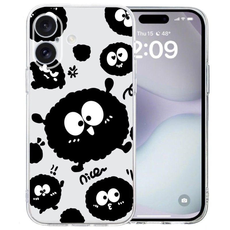 Capa iPhone 16 Transparent Edge Black Briquete