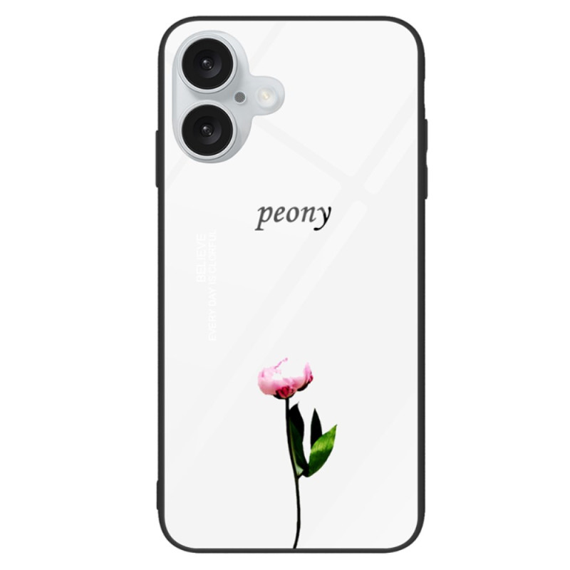 Capa rígida Peony para iPhone 16