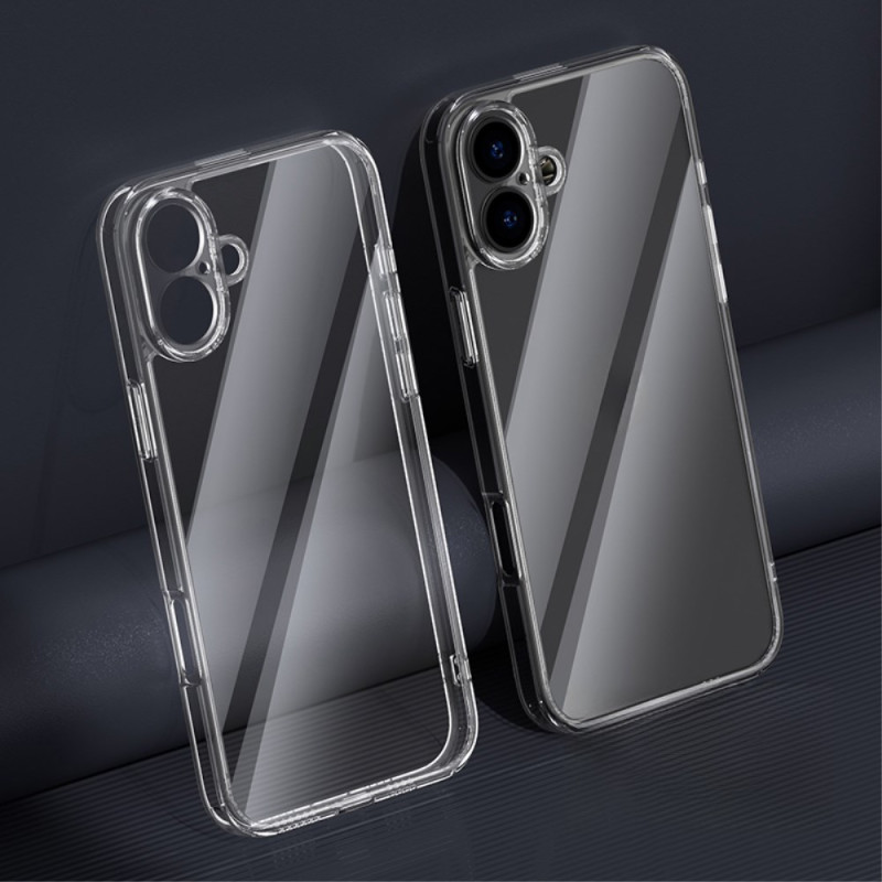 Capa de vidro temperado transparente para iPhone 16