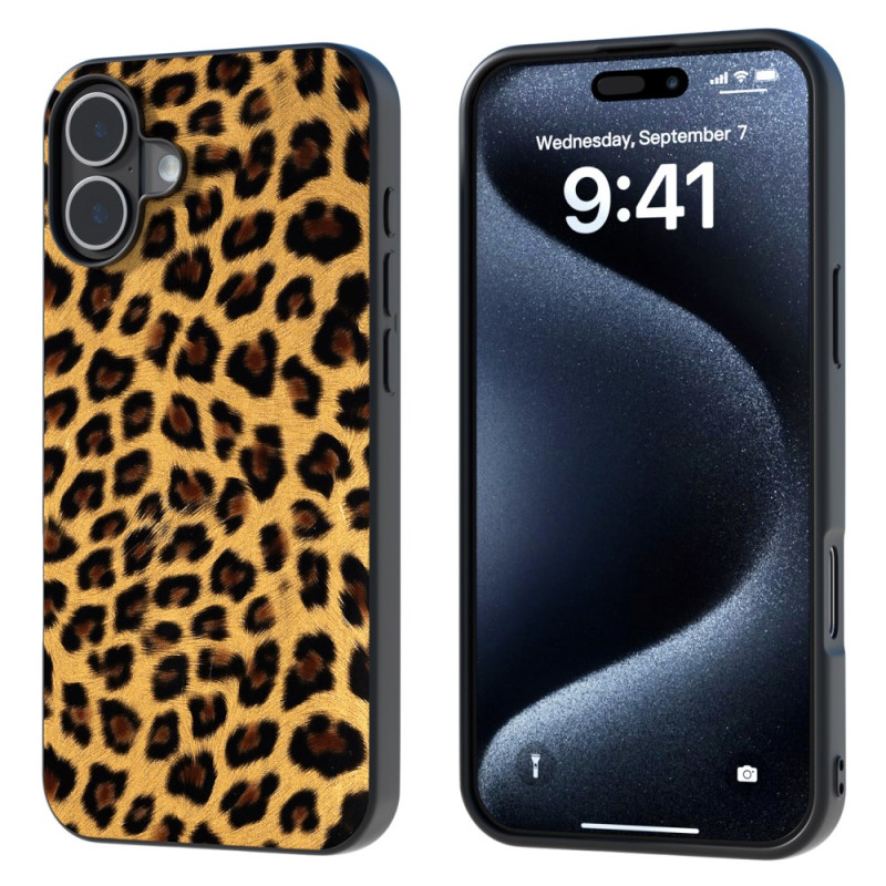 Capa estilo leopardo para iPhone 16