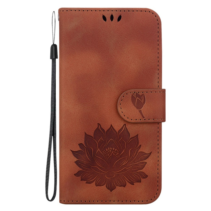 Capa com cordão para iPhone 16 Lotus