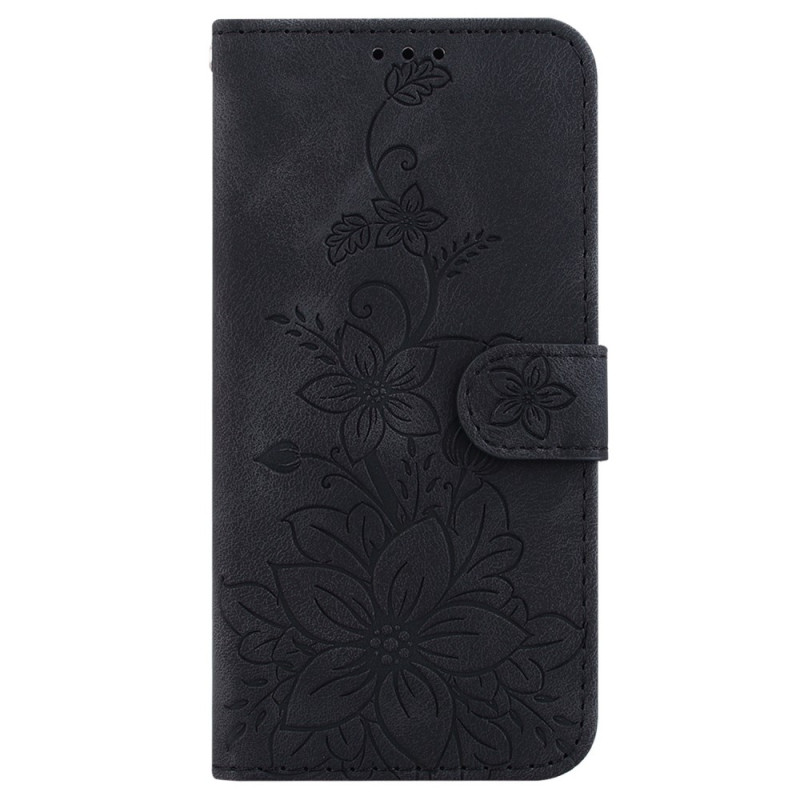 Capa para iPhone 16 Motivo floral com alça