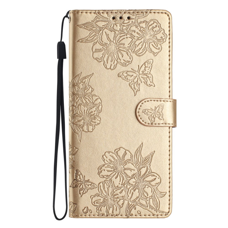 Capa para iPhone 16 Design de borboletas e flores