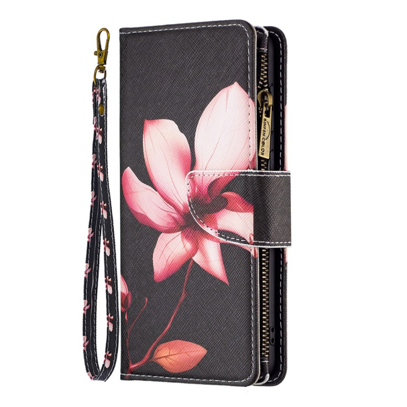 Capa para iPhone 16 Plus Wallet Lotus com cordão de segurança