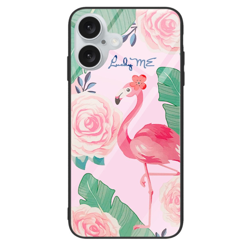 Capa de vidro temperado para iPhone 16 Plus Bird