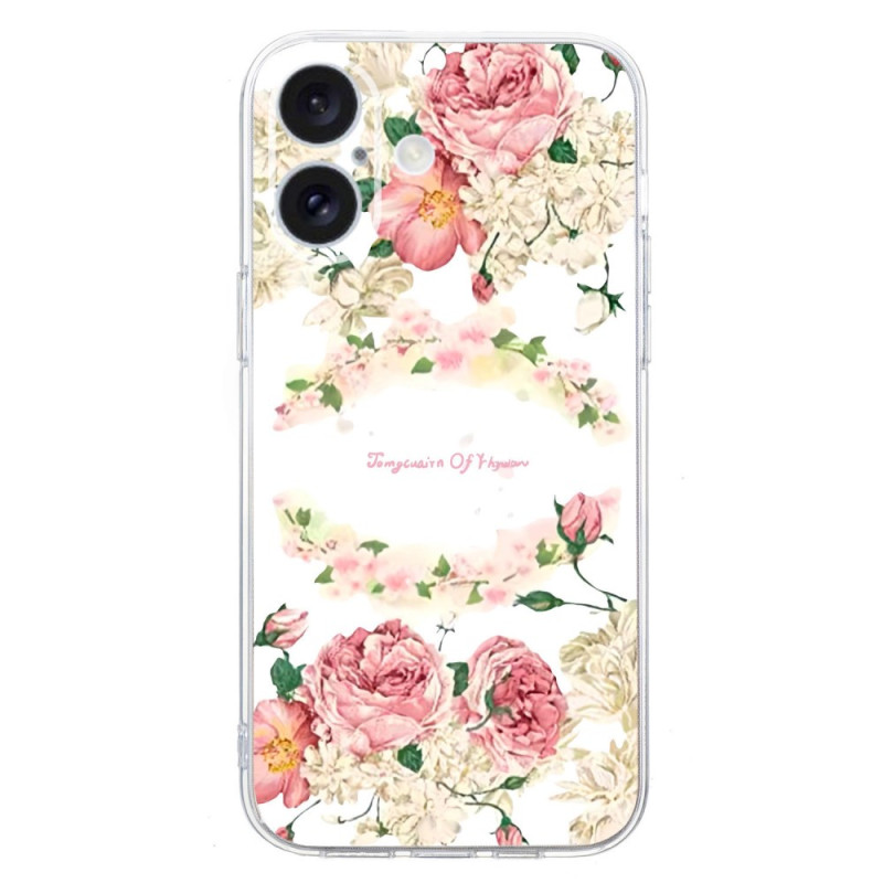 Capa iPhone 16 Plus Roses Vintage