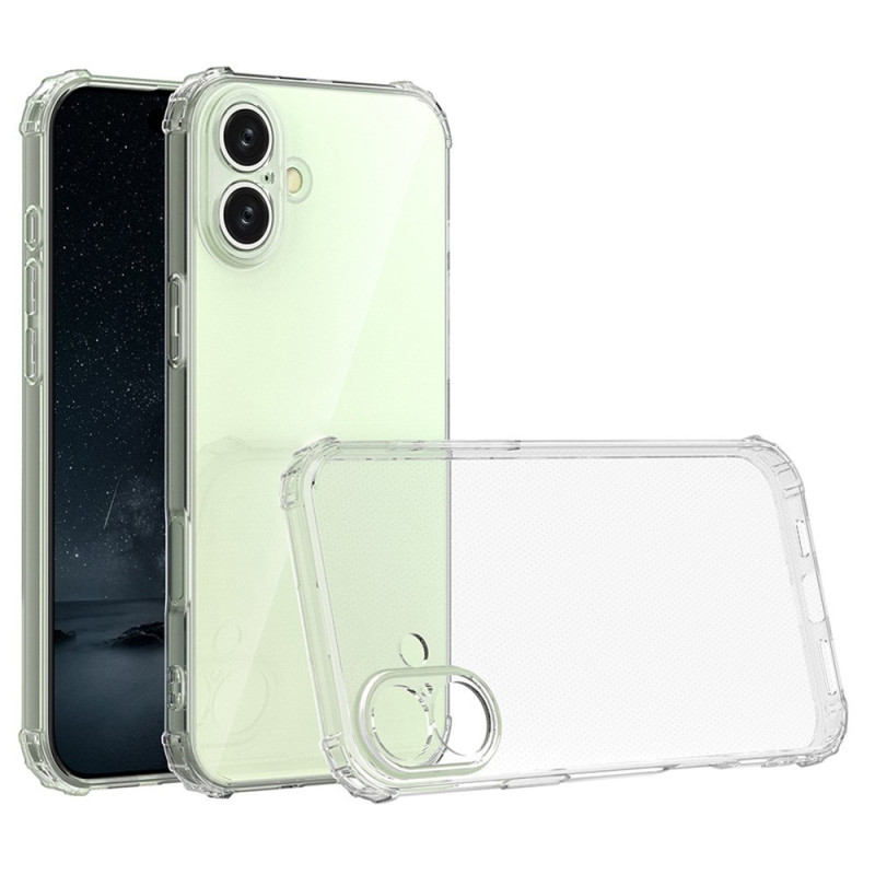 Capa reforçada transparente para iPhone 16 Plus