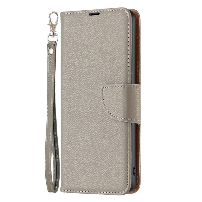 Capa para iPhone 16 Plus Lychee Texture com fita adesiva