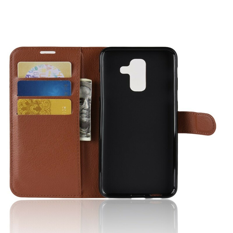 Samsung Galaxy A6 Plus Capa de Couro Lychee Samsung Galaxy A6 Plus Capa de Couro Lychee