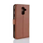 Samsung Galaxy A6 Plus Capa de Couro Lychee Samsung Galaxy A6 Plus Capa de Couro Lychee