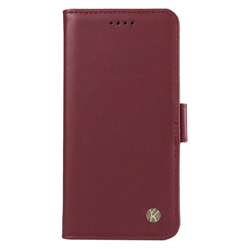 Capa em pele para iPhone 16 Plus YIKATU