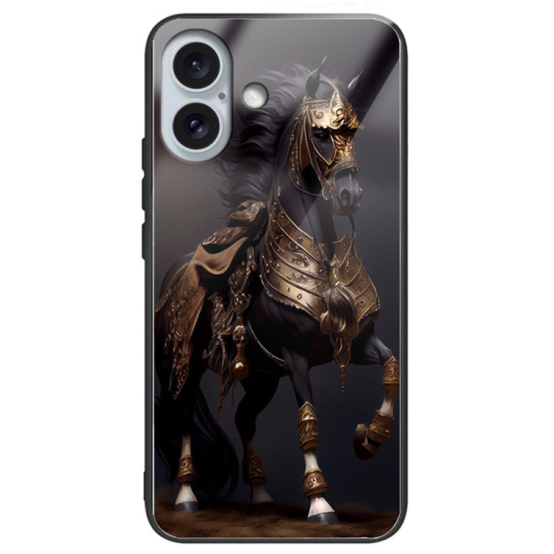 Capa iPhone 16 Plus Vidro temperado Cavalo Mascarado