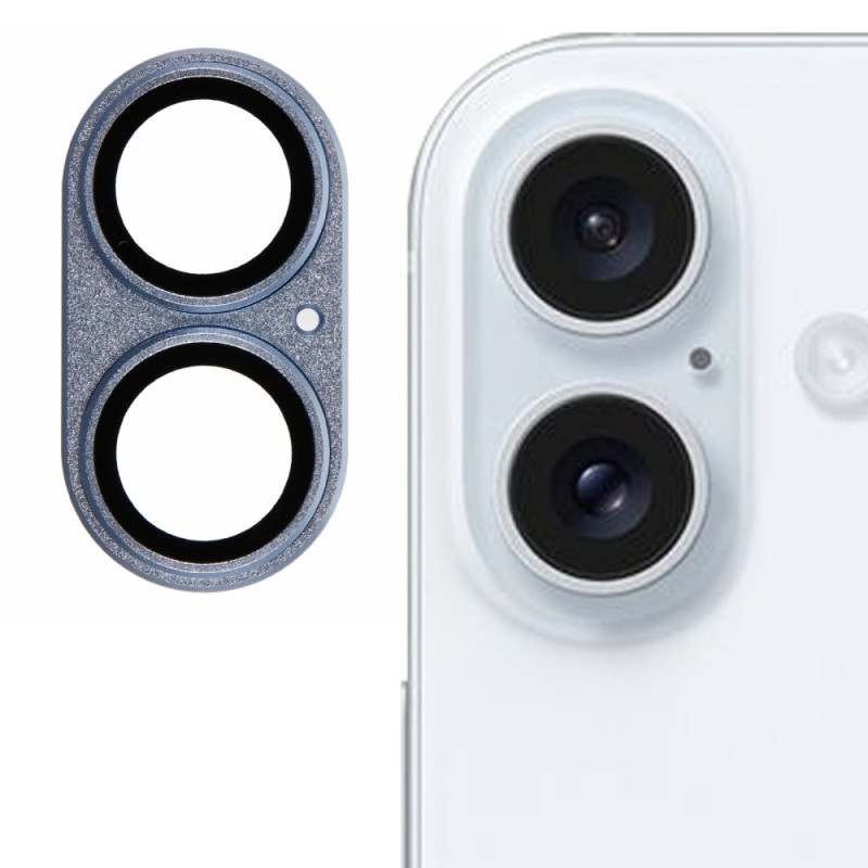 Protecção para lente
 protetora de vidro temperado para iPhone 16 / 16 Plus Estrutura metálica Design fosco