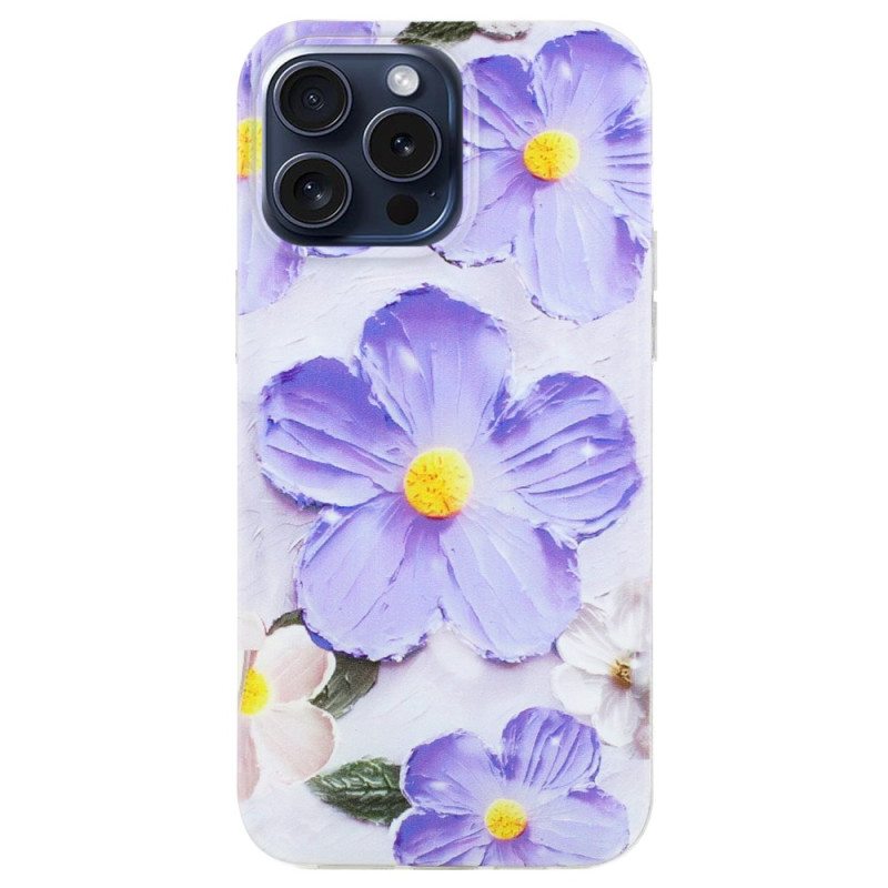 Capa para iPhone 16 Pro Purple Flower