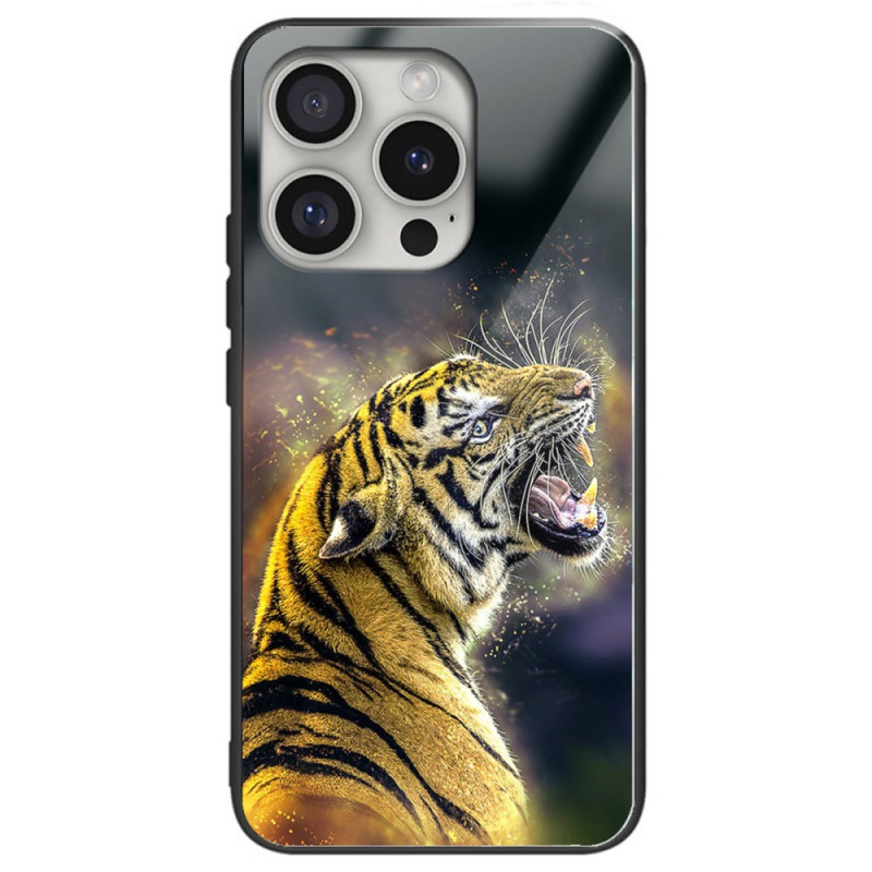 Capa iPhone 16 Pro Vidro temperado Tigre Rugidor