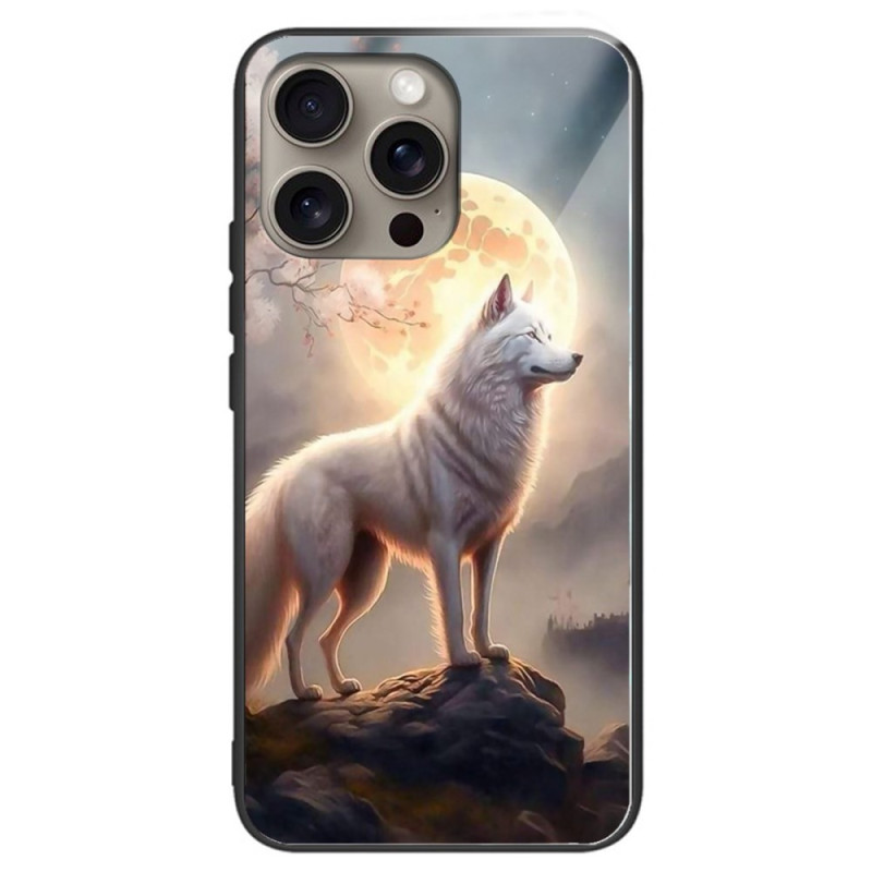 Capa iPhone 16 Pro Vidro temperado Moonlight Wolf