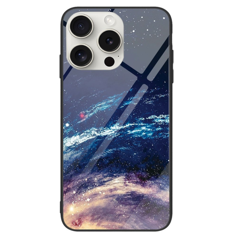 Capa de vidro temperado para iPhone 16 Pro Milky Way